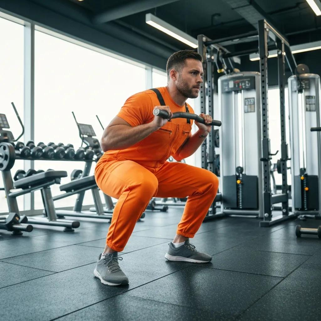 Trainer assisting a participant with a compound lift, emphasizing proper technique and supportive coaching