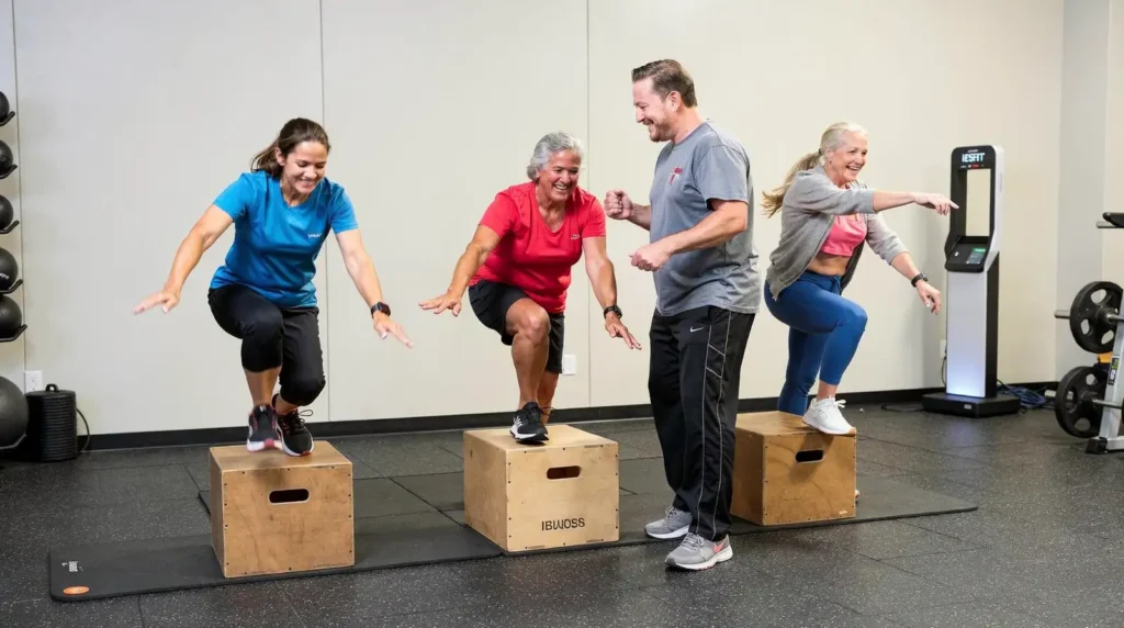 E5FIT's Small-Group Personal Training format allows coaches to supervise jump mechanics closely, which is important