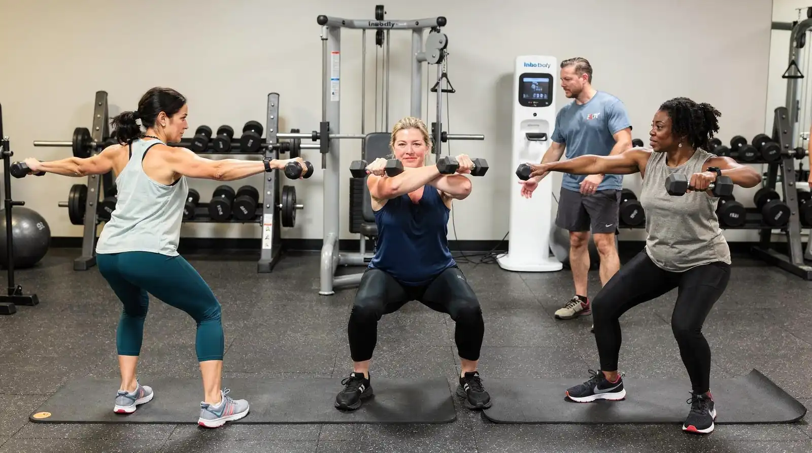 Range-of-motion exercises reduce stiffness by moving joints through their full range daily.; Strengthening exercises build